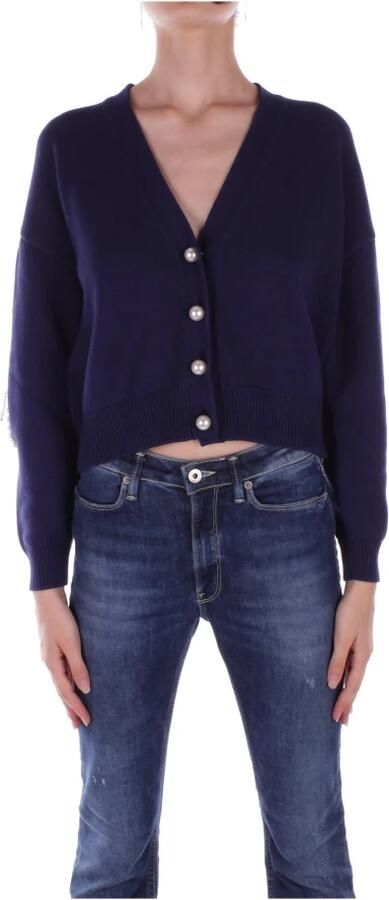 Liu Jo Blauwe Vest met Kralen Details Blue Dames - Foto 6