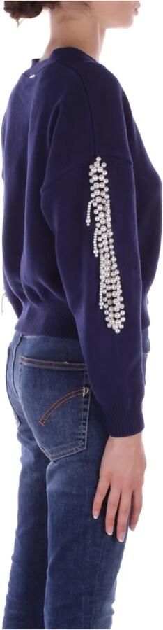 Liu Jo Blauwe Vest met Kralen Details Blue Dames - Foto 5