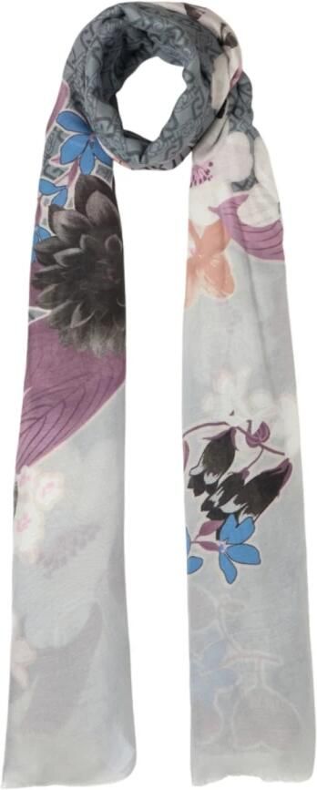 Liu Jo Gerafelde Rand Zwarte Sjaal Multicolor Dames - Foto 4