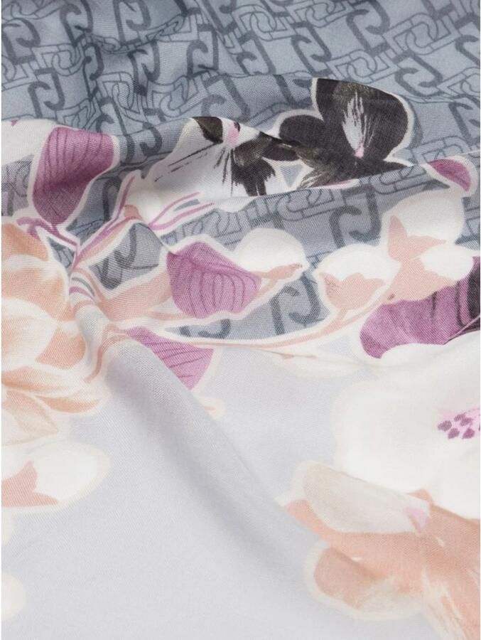 Liu Jo Gerafelde Rand Zwarte Sjaal Multicolor Dames - Foto 2