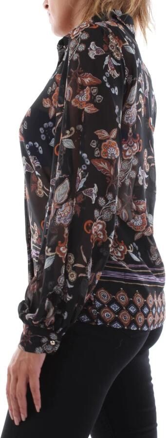 Liu Jo Bloemen Geometrische Blouse Black Dames - Foto 6