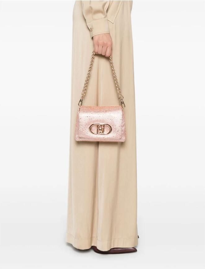 Liu Jo Blush Pink Foldover Chain-Link Tas Pink Dames - Foto 3