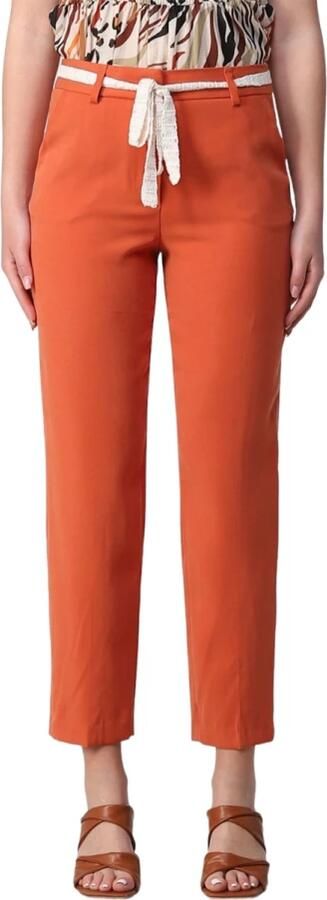 LIU JO Dames Broeken Ecs Pant. Chain H.w. Oranje - Foto 7