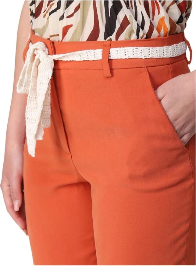 LIU JO Dames Broeken Ecs Pant. Chain H.w. Oranje - Foto 5