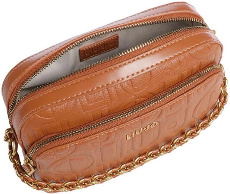 Liu Jo Bruine Schoudertas met Gouden Details Brown Dames