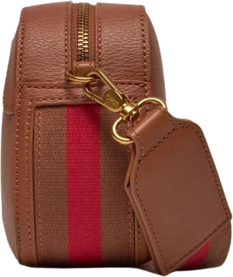 Liu Jo Schoudertas met Hammered Effect Brown Dames