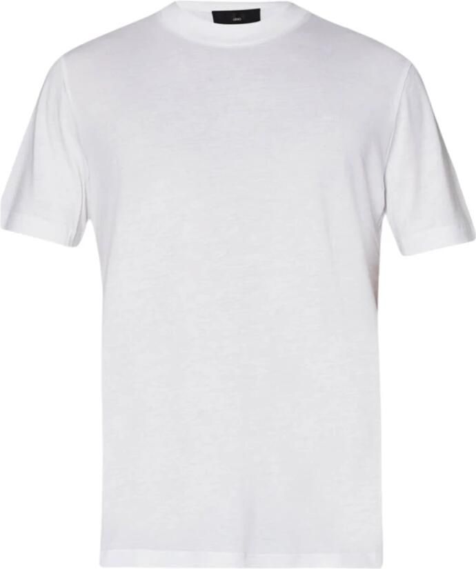 Liu Jo Casual katoenen T-shirt met unieke mix White Heren