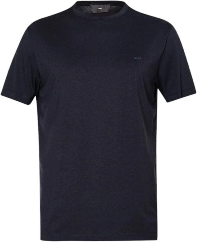 Liu Jo Casual Katoenmix T-shirt Blue Heren