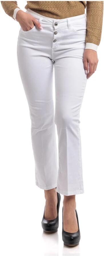 Liu Jo Geknoopte Dames Jeans met Zilveren Detail White Dames - Foto 9