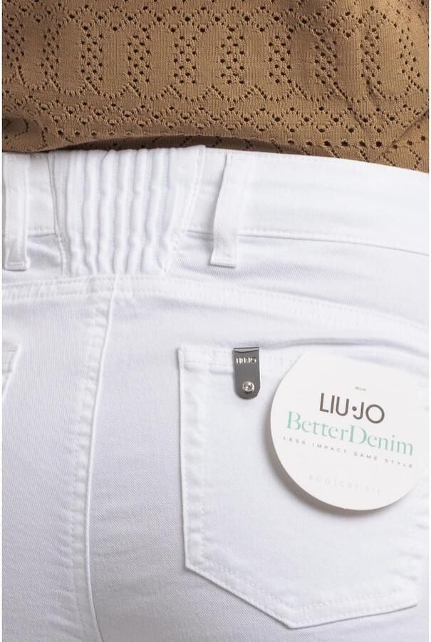 Liu Jo Geknoopte Dames Jeans met Zilveren Detail White Dames - Foto 4