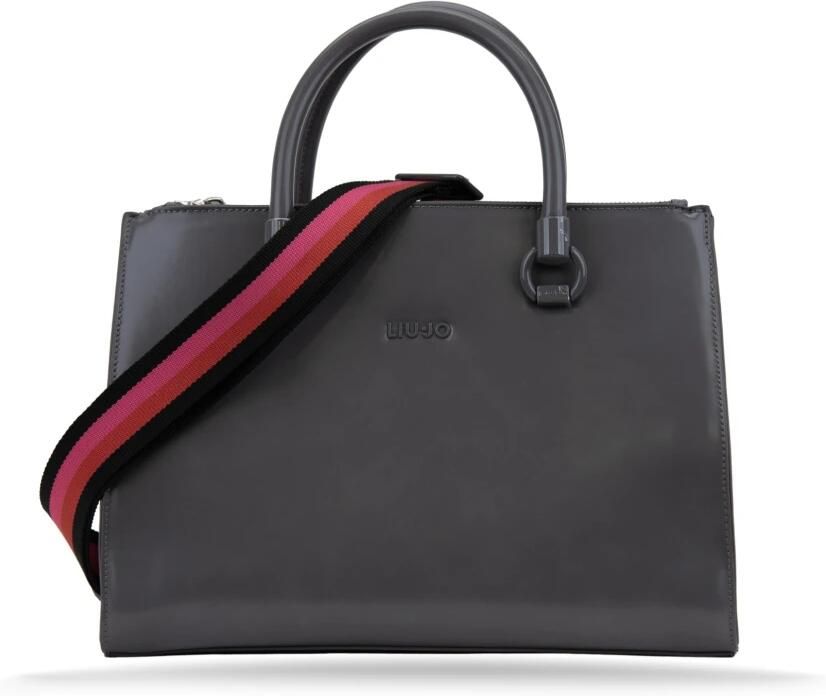 Liu Jo Dames Handtas Schoudertas Manhattan Satchel M Grape Juice Grijs Dames - Foto 2