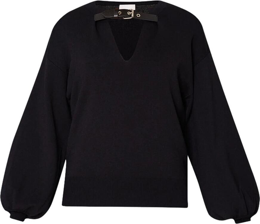 Liu Jo Dames Trui met Bandje aan de Voorkant Black Dames