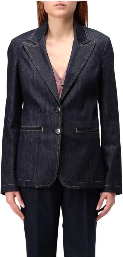 Liu Jo Denimjassen met logo achterkant Blue Dames - Foto 4