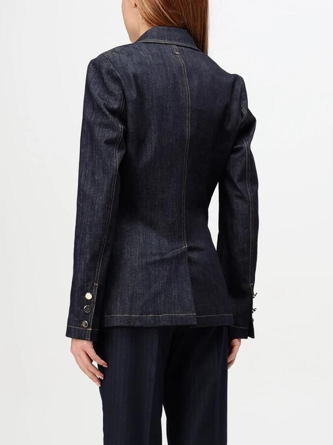 Liu Jo Denimjassen met logo achterkant Blue Dames - Foto 3