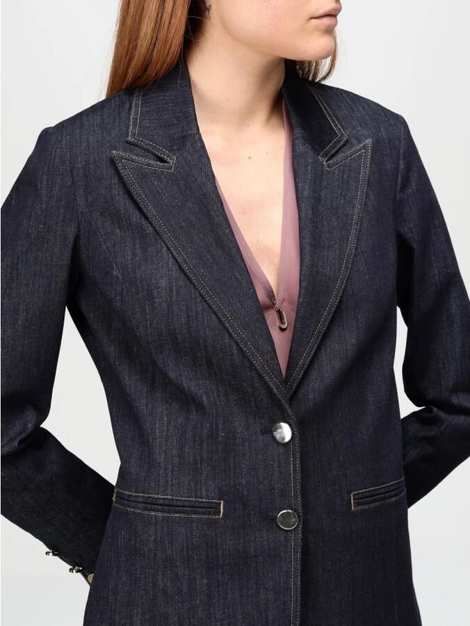 Liu Jo Denimjassen met logo achterkant Blue Dames