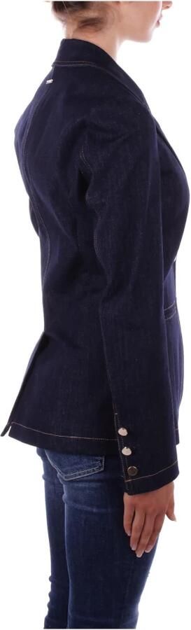 Liu Jo Denimjassen met logo achterkant Blue Dames - Foto 8