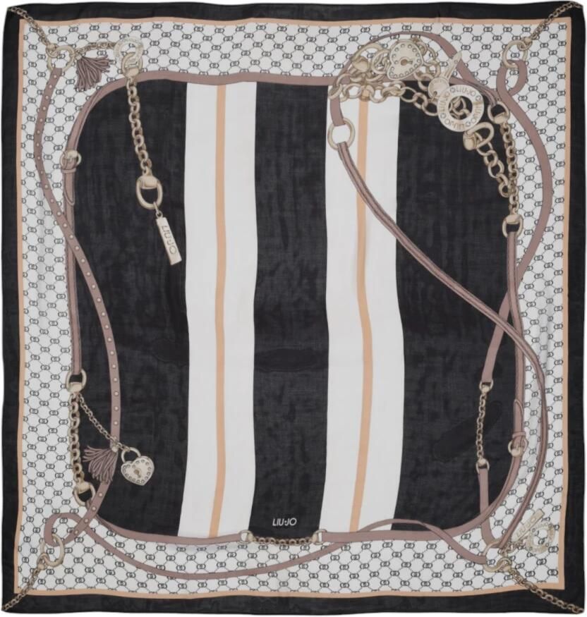 Liu Jo White Sjaal van modal in vierkante vorm model 'FOULARD MANHATTAN'