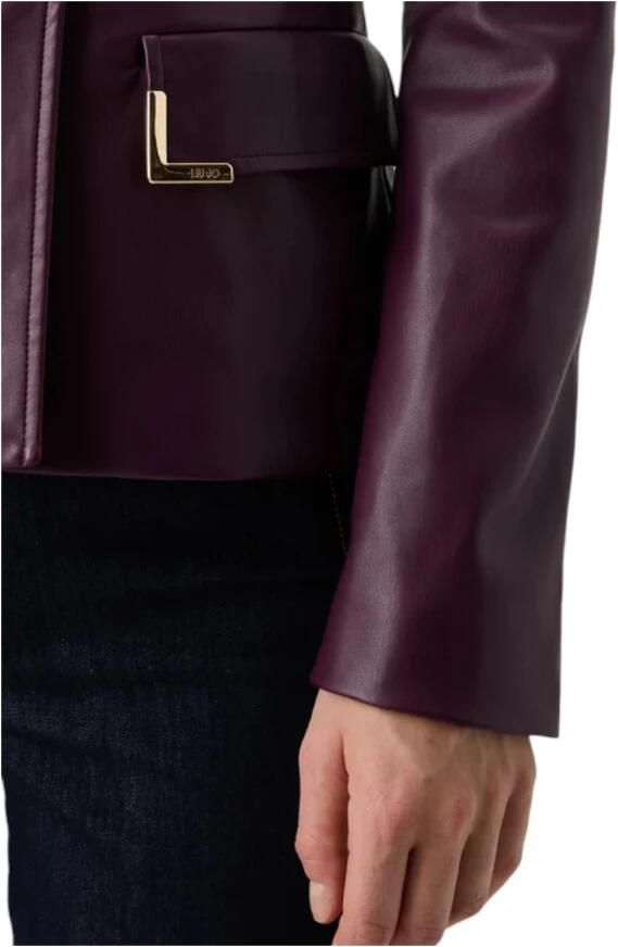 Liu Jo Elegante Blazer voor Vrouwen Purple Dames
