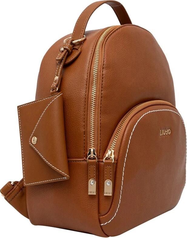 Liu Jo Elegante Brandy Synthetisch Leren Rugzak Brown Dames - Foto 4