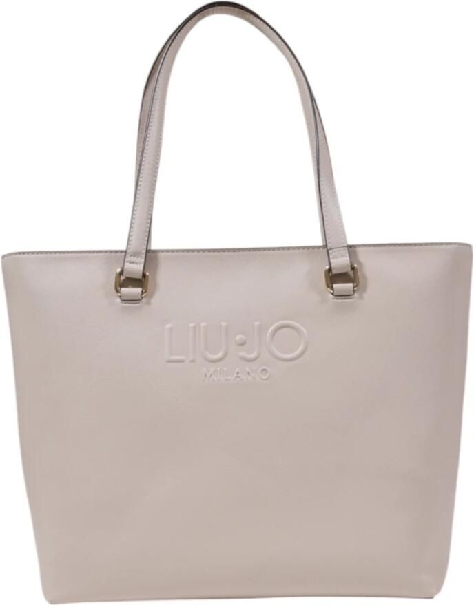 Liu Jo Grote Tassen Collectie voor Vrouwen van Polyurethaan Beige Dames - Foto 2