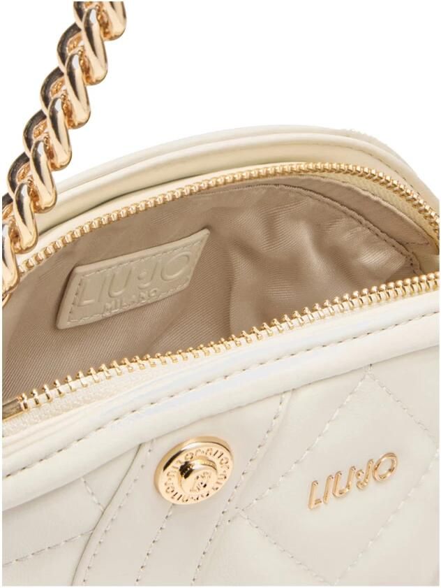 Liu Jo Elegante Ivoor Clutch met Gouden Details Beige Dames