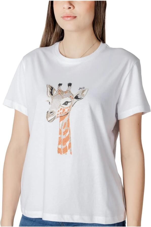 Liu Jo Elegante T-shirt met korte mouwen voor vrouwen White Dames