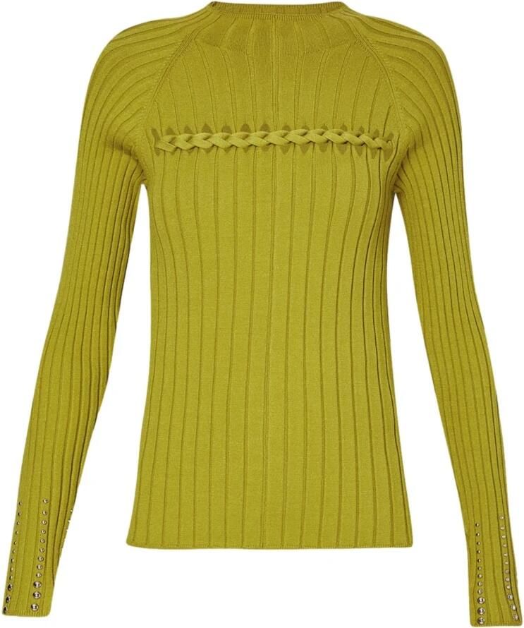 Liu Jo Elegante Viscose-Polyester Blend Top Green Dames - Foto 4