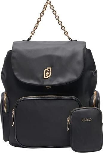 Liu Jo Elegante zwarte rugzak met gouden details Black Dames - Foto 3