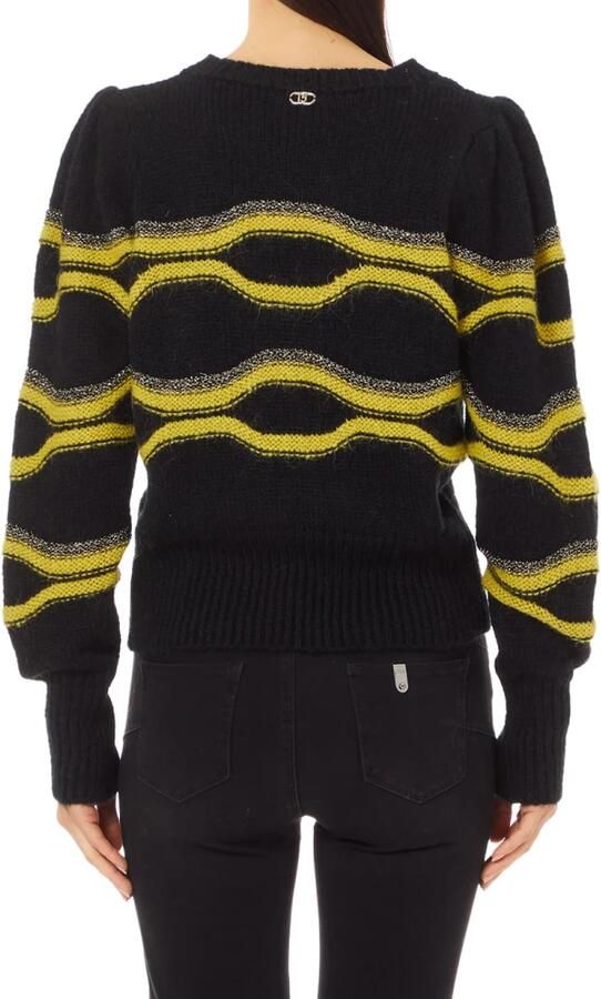 Liu Jo Metallic Intarsia Gebreide Trui Multicolor Dames - Foto 8