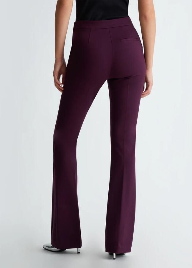 Liu Jo Flare Stretch Broek Purple Dames - Foto 5