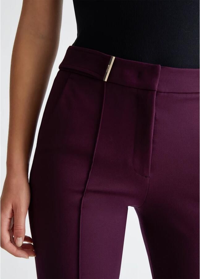 Liu Jo Flare Stretch Broek Purple Dames - Foto 2