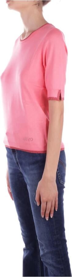 Liu Jo Fuchsia Sweater 1 Logo Side Pink Dames - Foto 4