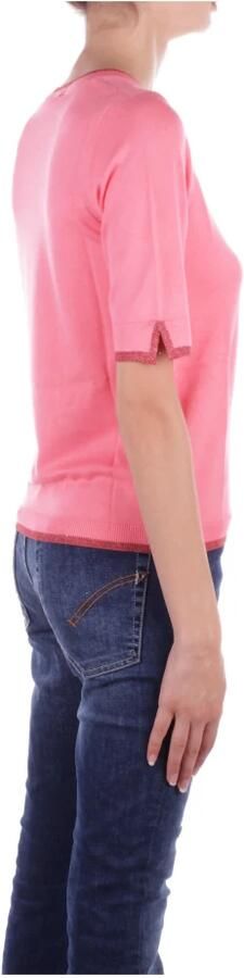 Liu Jo Fuchsia Sweater 1 Logo Side Pink Dames - Foto 5