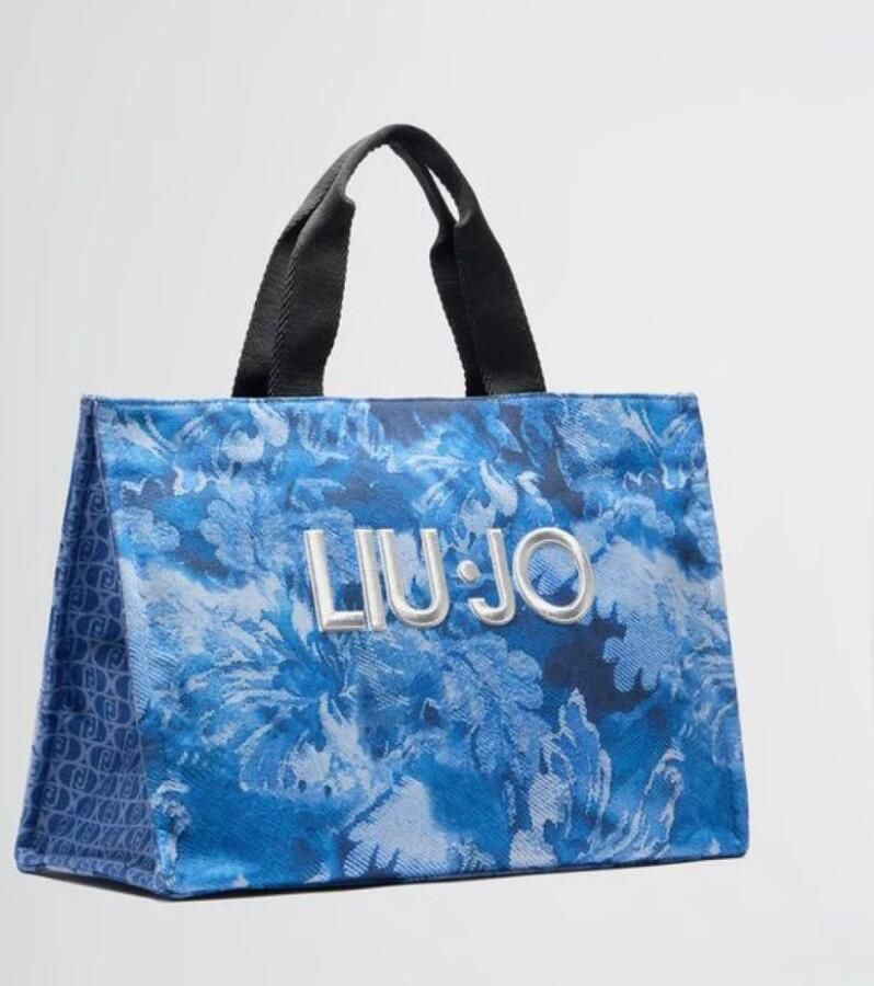Liu Jo Blauwe Toprits Tas met Handvatten Blue Dames - Foto 2