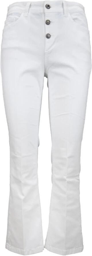 Liu Jo Geknoopte Dames Jeans met Zilveren Detail White Dames - Foto 4