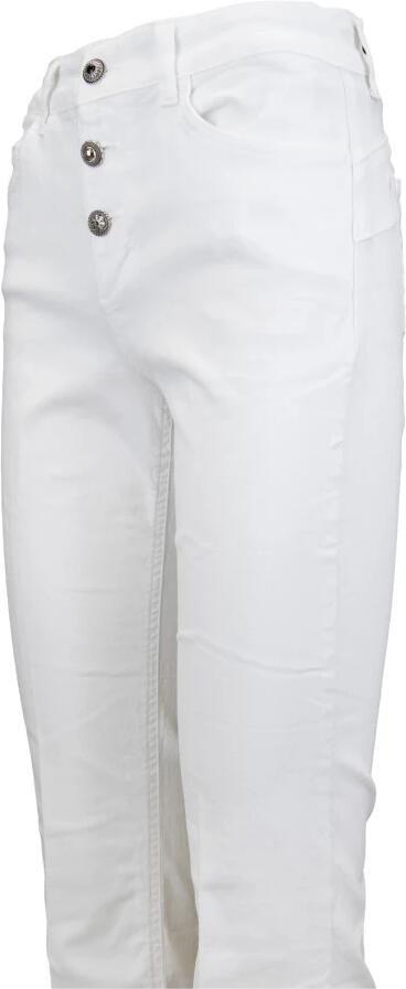 Liu Jo Geknoopte Dames Jeans met Zilveren Detail White Dames - Foto 2