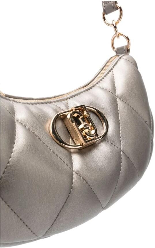 Liu Jo Grijze Gewatteerde Thilini M Hobo Handtas Grijs Dames - Foto 2