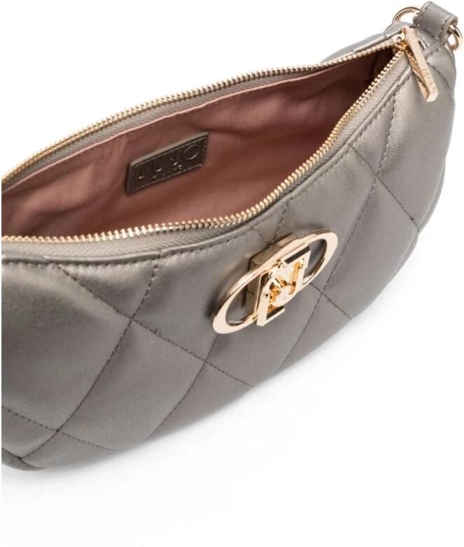 Liu Jo Grijze Gewatteerde Thilini M Hobo Handtas Grijs Dames