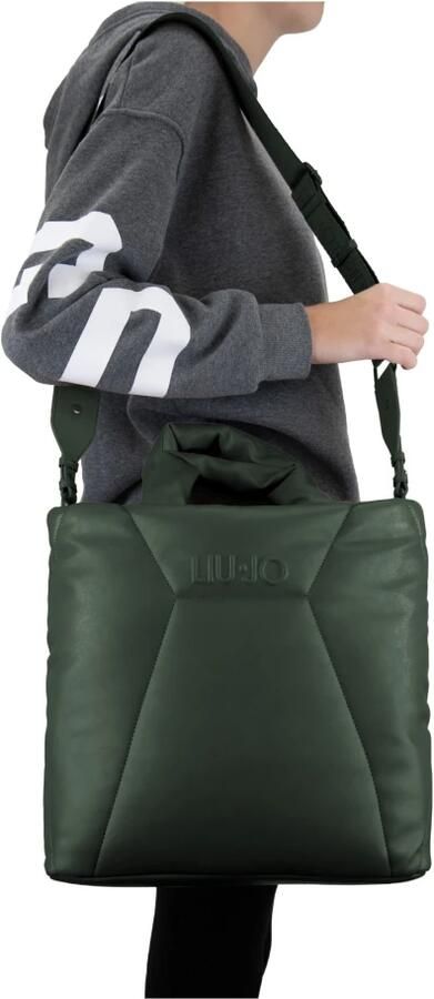 Liu Jo Gewatteerde schoudertas voor dames met Animalier-patroon Green Dames - Foto 4