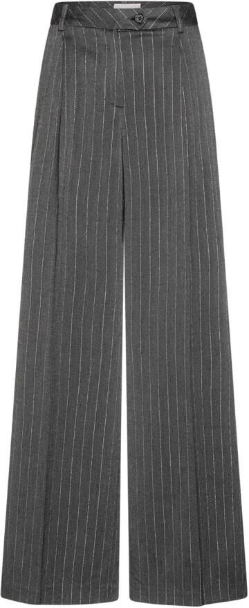 Liu Jo Gestreepte Palazzo Broek voor Vrouwen Gray Dames