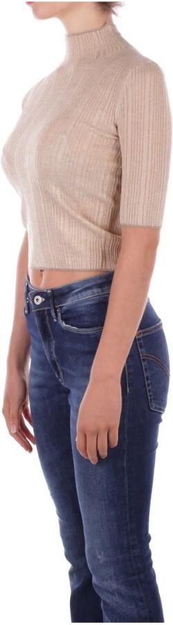 Liu Jo Gouden Sweater Elegant Glamour Lurex Yellow Dames - Foto 7