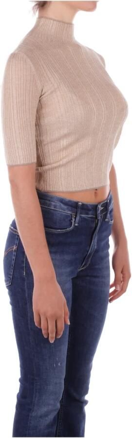 Liu Jo Gouden Sweater Elegant Glamour Lurex Yellow Dames - Foto 5