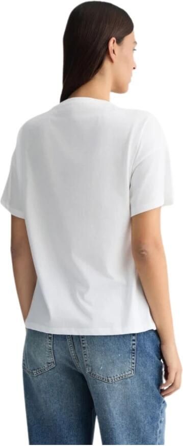 Liu Jo Grafische Print Katoenen T-Shirt White Dames - Foto 3