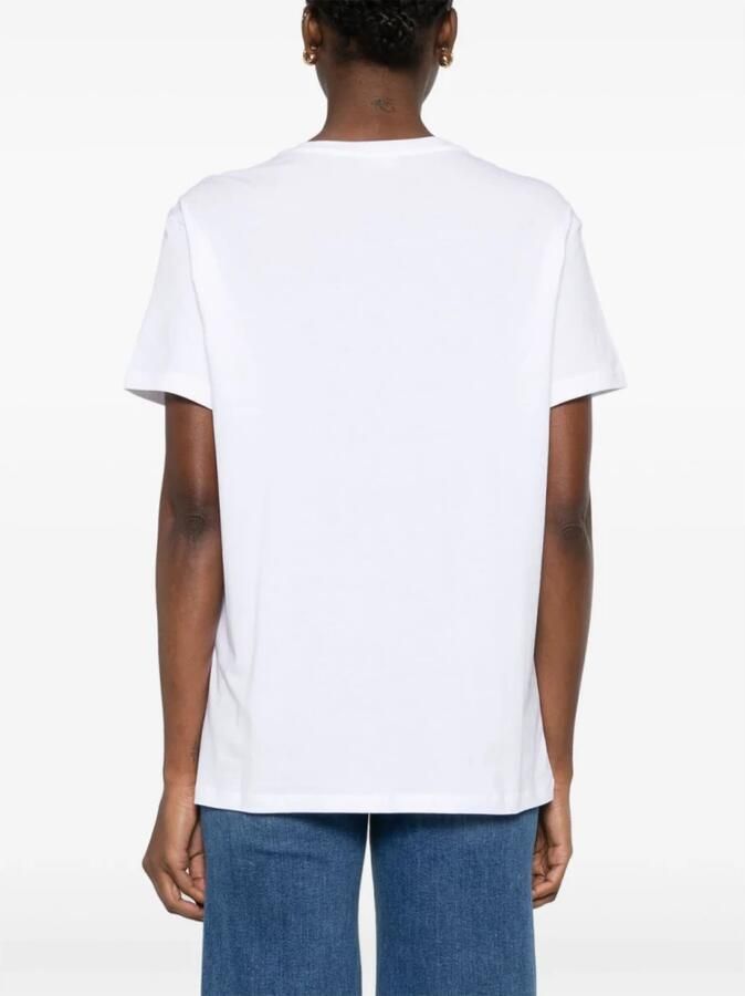 Liu Jo Grafische Print T-shirts met Crew Neck White Dames - Foto 3