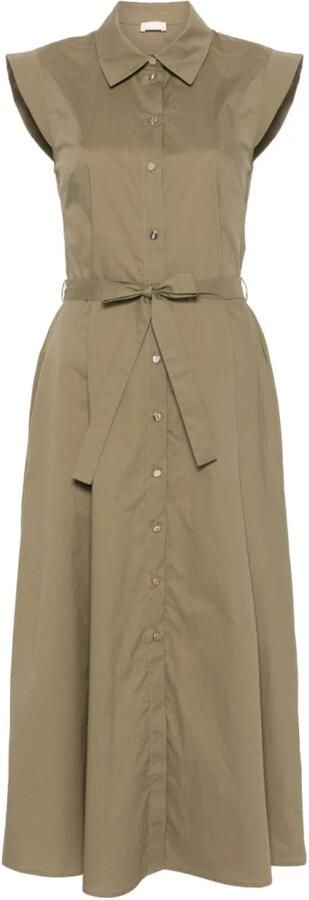 LIU JO Dames Jurken 3.0 Abito Chemisier S m Khaki - Foto 5