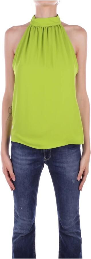 Liu Jo Groene Mouwloze Gebreide Top met Rits Green Dames - Foto 6