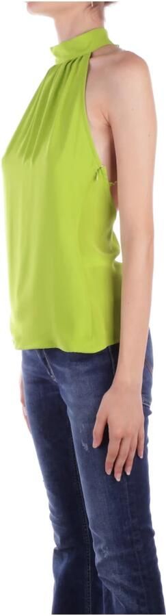 Liu Jo Groene Mouwloze Gebreide Top met Rits Green Dames - Foto 4