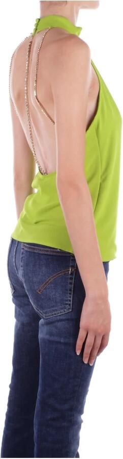 Liu Jo Groene Mouwloze Gebreide Top met Rits Green Dames - Foto 5