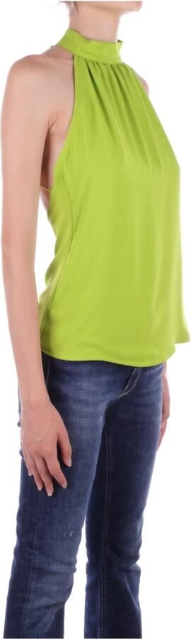 Liu Jo Groene Mouwloze Gebreide Top met Rits Green Dames - Foto 3