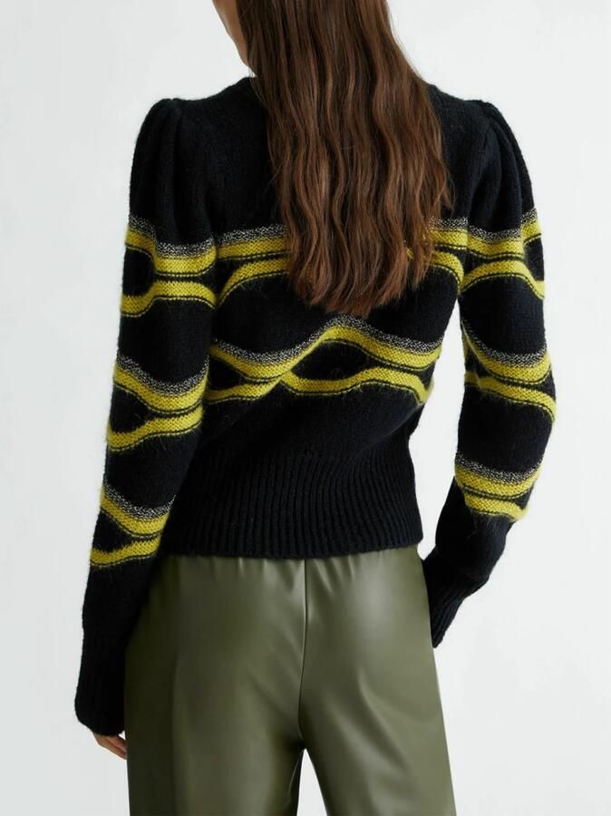 Liu Jo Metallic Intarsia Gebreide Trui Multicolor Dames - Foto 6